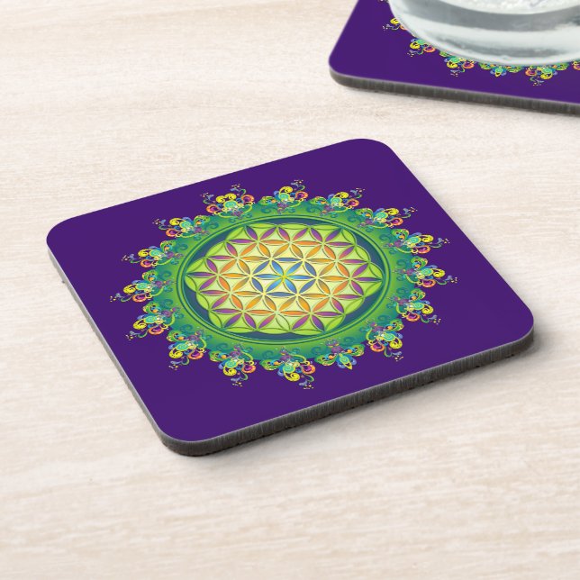 Flower Power of Life / Blume des Lebens Coaster (Left Side)