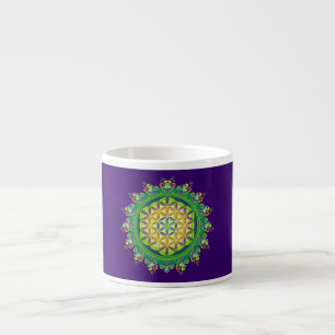 Flower Power of Life / Blume des Lebens Espresso Cup