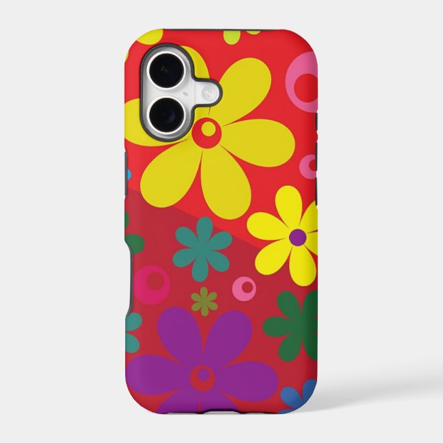 Flower Power on Red (Back)