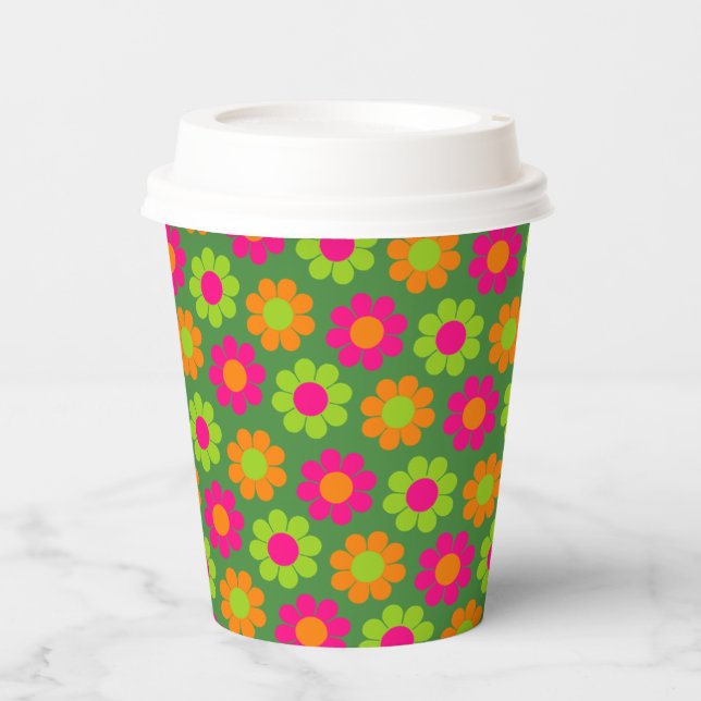 Flower Power Paper Cups (Front)