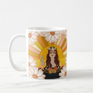 Flower Power Peace Coffee Mug