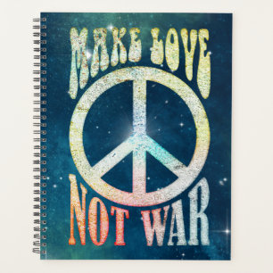 Flower Power Peace - Make Love Not War 1 Planner