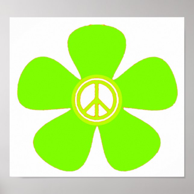 Flower Power Peace Sign (Front)