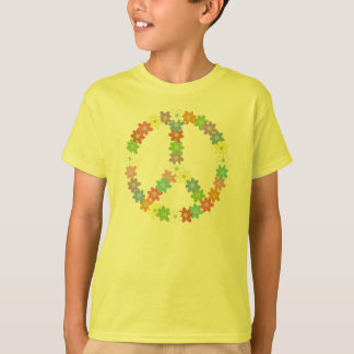 Flower Power Peace Sign T-Shirt