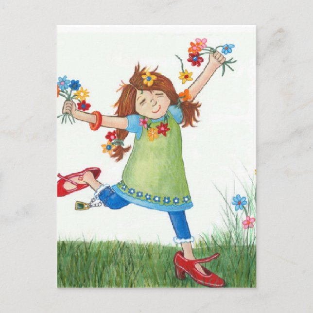 Flower Power Postcard (Front)