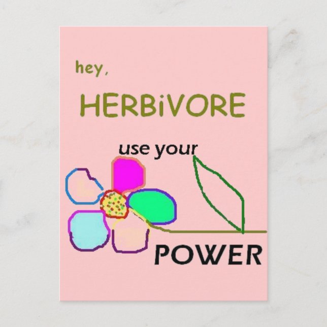 Flower Power Postcard (Front)