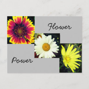 Flower Power Postcard