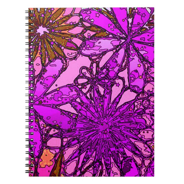 Flower Power Psychedelic Notebook (Front)