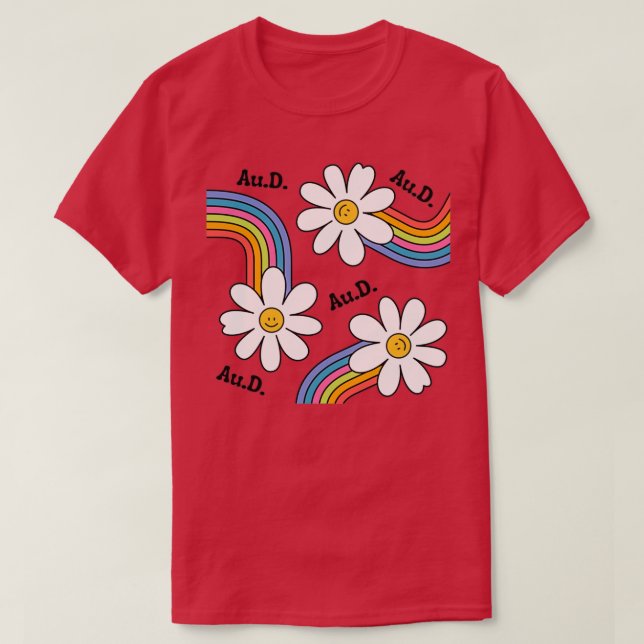 Flower Power Rainbow AuD T-Shirt (Design Front)