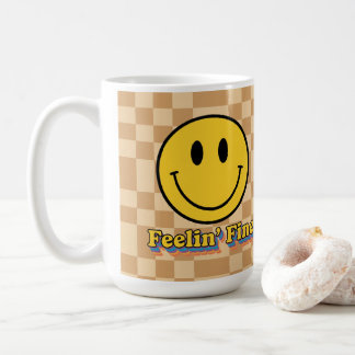 Flower Power Retro Daisy Sunflower Mug - 70s 