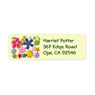 Flower Power Retro Floral Vector