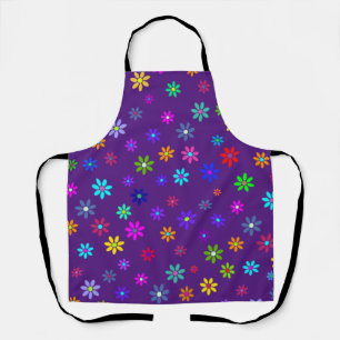 Flower Power Shower - coloured pattern 1 Apron
