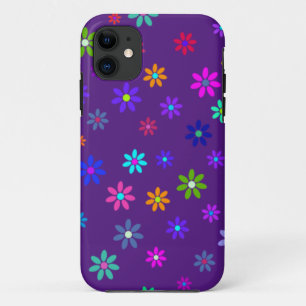 Flower Power Shower - coloured pattern 1 iPhone 11 Case