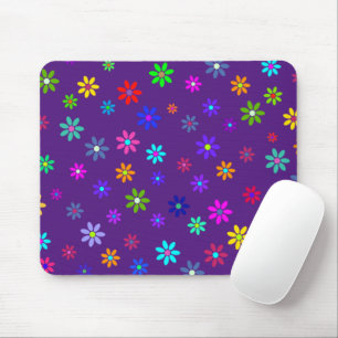 Flower Power Shower - coloured pattern 1 Mouse Mat