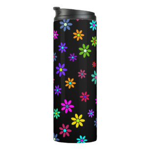 Flower Power Shower - coloured pattern 1 Thermal Tumbler