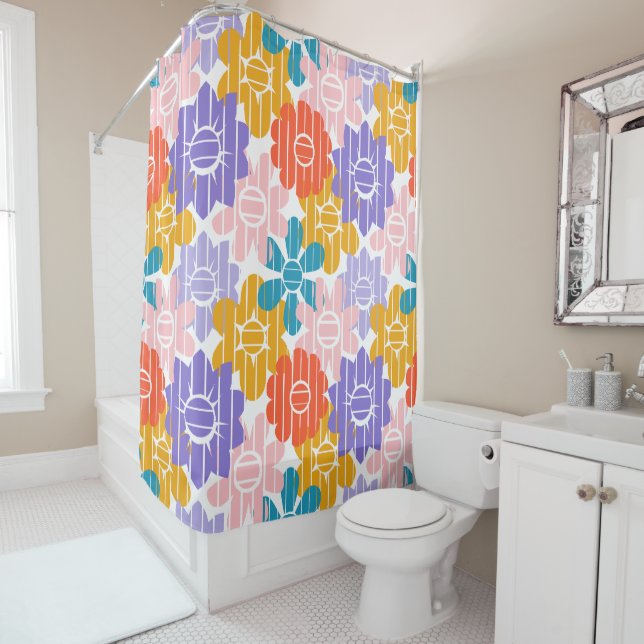 Flower Power  Shower Curtain (In Situ)
