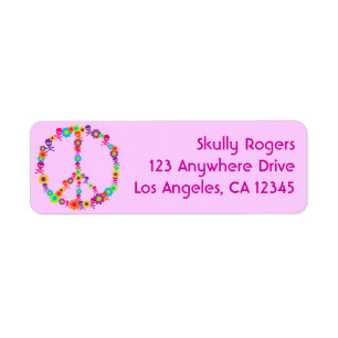 Flower Power Skully Peace