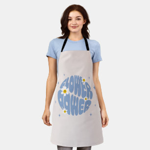 Flower Power Slogan Apron
