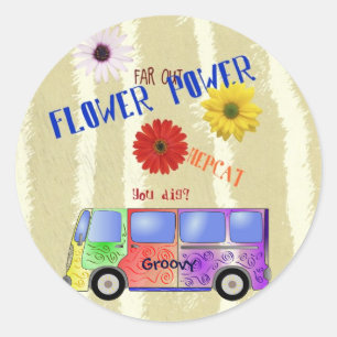 Flower Power Sticker