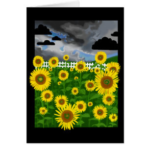 Flower Power ~Sunflowers~ Blank Note Card