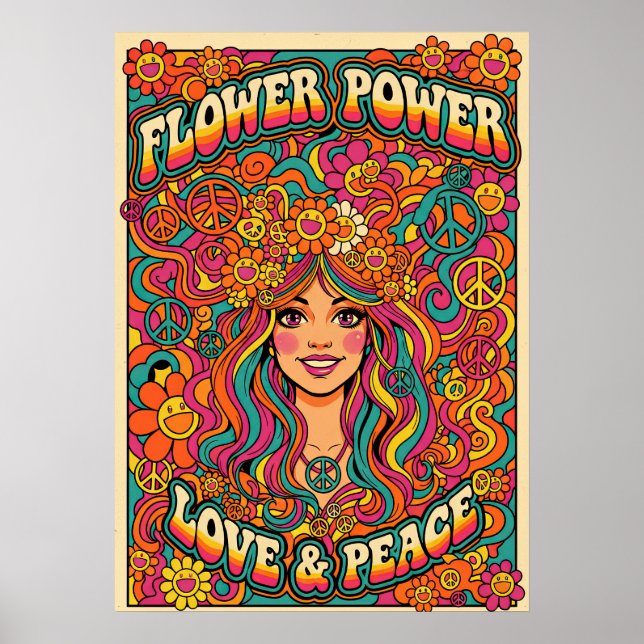 Flower Power V03 Poster (Front)