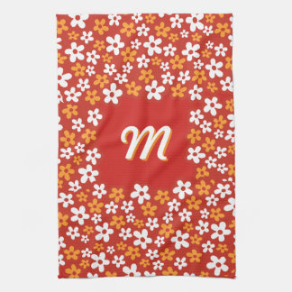 Flower Power with your Monogram Tea Towel