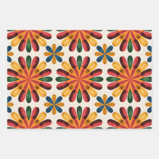 Flower Power Wrapping Paper Sheet