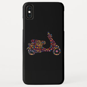 Flower Powered Motor-Scooter Motorcycle iPhone XS Max Case
