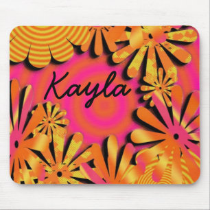 flower powerr mouse mat