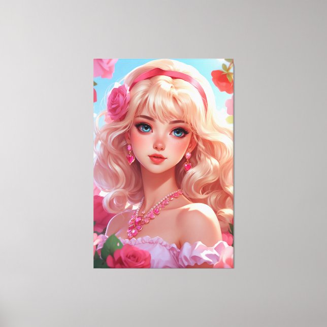 Flower Princess  Canvas Print (Front)