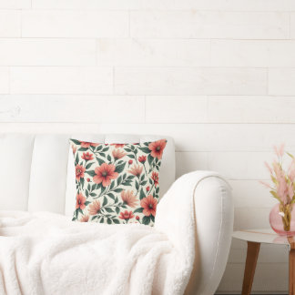 flower print pillow