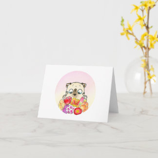 Flower Pugs: Tulip Bouquet Card