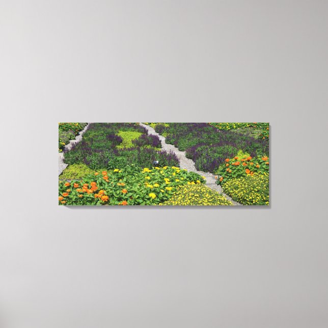 Flower Quilt Canvas Print (Front)