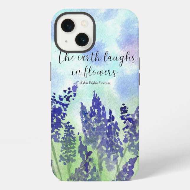 Flower Quote iPhone case (Back)