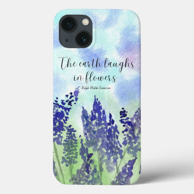 Flower Quote iPhone case (Back)