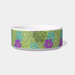 Flower Rain Hawaiian Pet Bowls