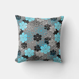 Flower Rain Hawaiian Retro Floral Cushion