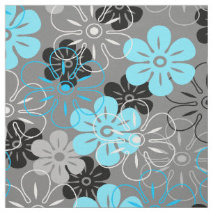 Flower Rain Hawaiian Retro Floral Fabric