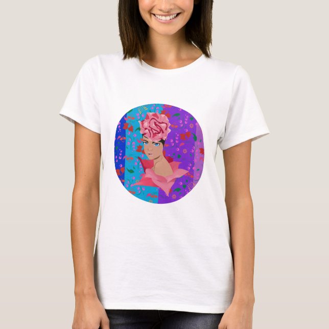 Flower Renewal Bright Floral Girl T-Shirt (Front)