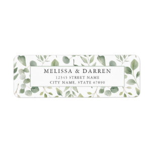 Flower Return Address Labels