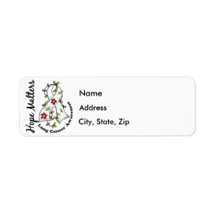 Flower Ribbon 4 Hope Matters Lung Cancer