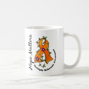 Flower Ribbon 4 Hope Matters Multiple Sclerosis Coffee Mug
