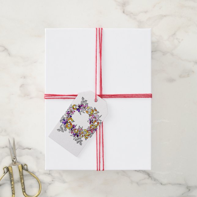 Flower Ring Gift Tags (With Twine)
