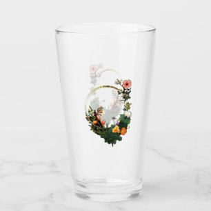 Flower ring glass