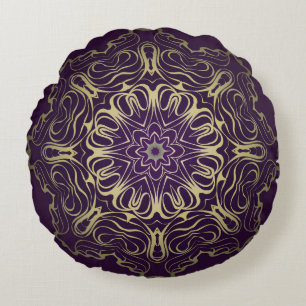Flower Round Pattern. Illustration. Valentine's, B Cushion
