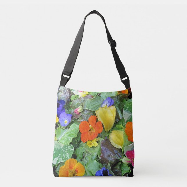 Flower Salad Crossbody Bag (Front)