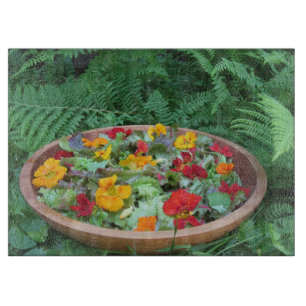 Flower Salad Cutting Board