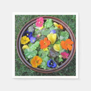 Flower Salad Paper Napkin
