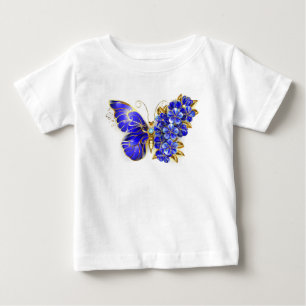 Flower Sapphire Butterfly Baby T-Shirt