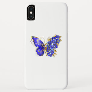 Flower Sapphire Butterfly iPhone XS Max Case